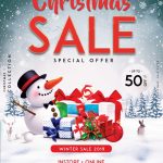 XMAS Sale Free PSD Flyer Template FreebieDesign