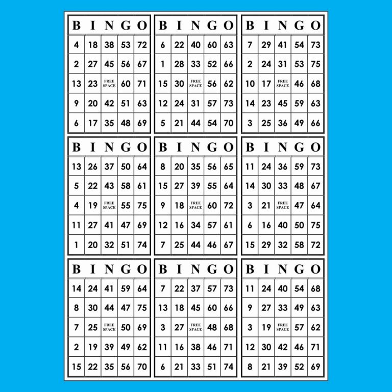 10 Best Paper Bingo Sheets Printable Printablee