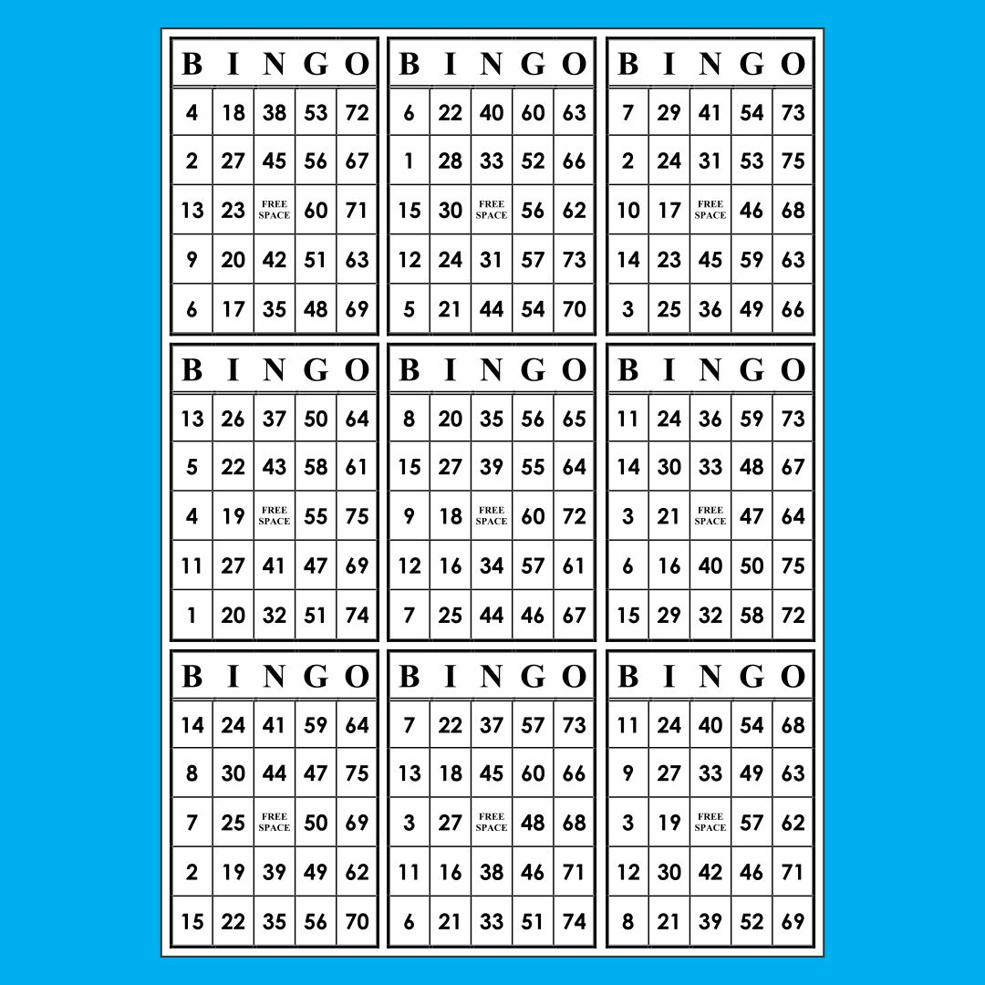 10 Best Paper Bingo Sheets Printable Printablee