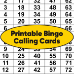 10 Best Printable Bingo Calling Cards Printablee