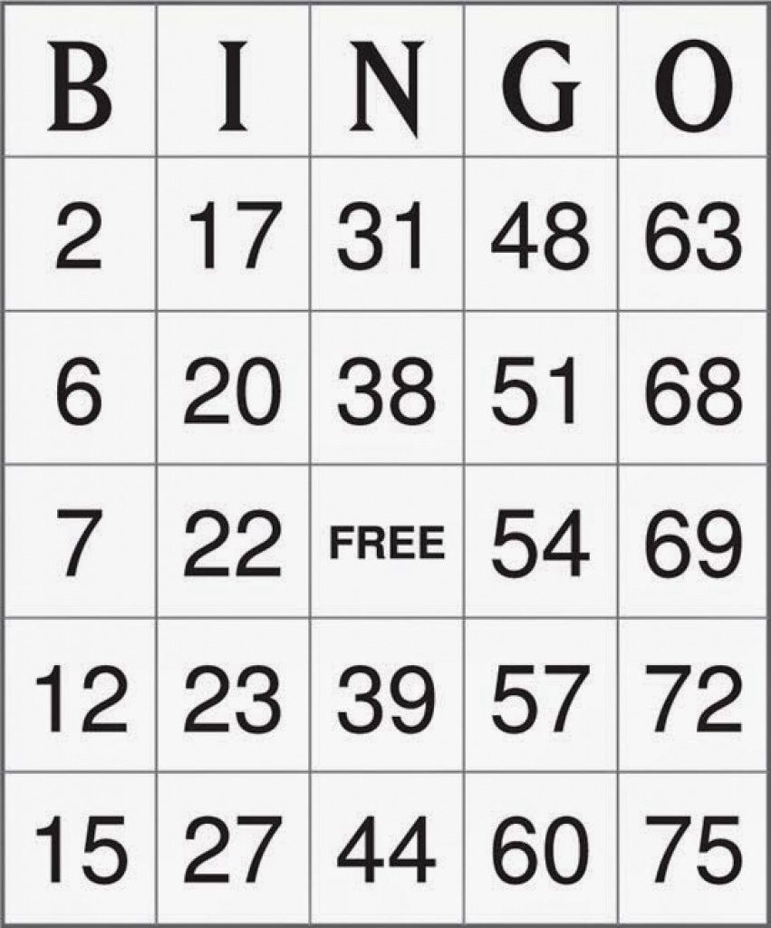 100 Free Printable Bingo Cards 1 75 Printable Bingo 