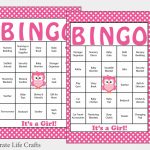 100 Owl Baby Shower Bingo Cards 100 Prefilled Bingo Cards