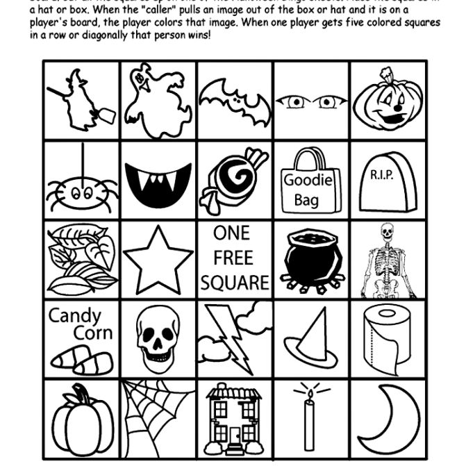 13 Sets Of Free Printable Halloween Bingo Cards