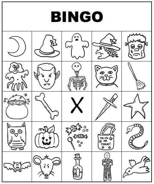 21 Eerily Enjoyable Halloween Bingo Cards KittyBabyLove