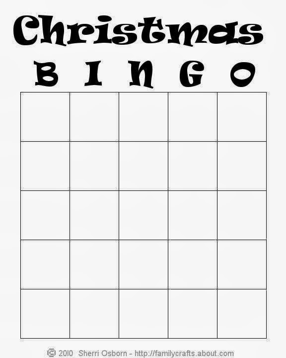 3 Blank Christmas Bingo Templates