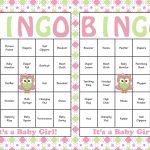 30 Baby Shower Bingo Cards Printable Party Baby Girl Etsy