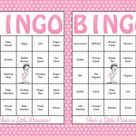 30 Baby Shower Bingo Cards Printable Party Baby Girl Etsy