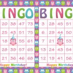 30 Purple Rainbow Owl Birthday Printable Bingo Cards Instant