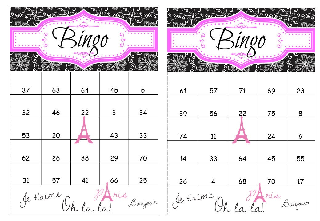 40 Printable Birthday Bingo Cards Prefilled With Numbers