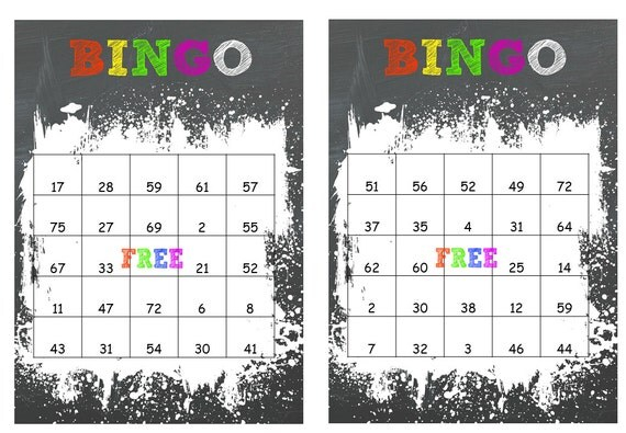 40 Printable Birthday Bingo Cards Prefilled With Numbers