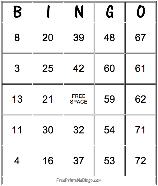 49 Printable Bingo Card Templates Free Printable Bingo 