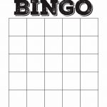 4x4 Blank Bingo Card Template