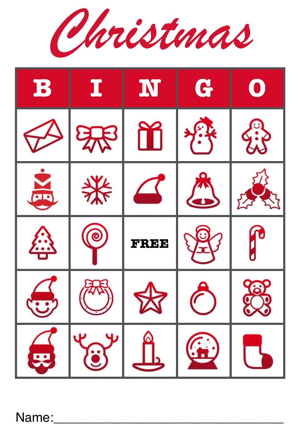 5 Best Office Christmas Bingo Printable Printablee