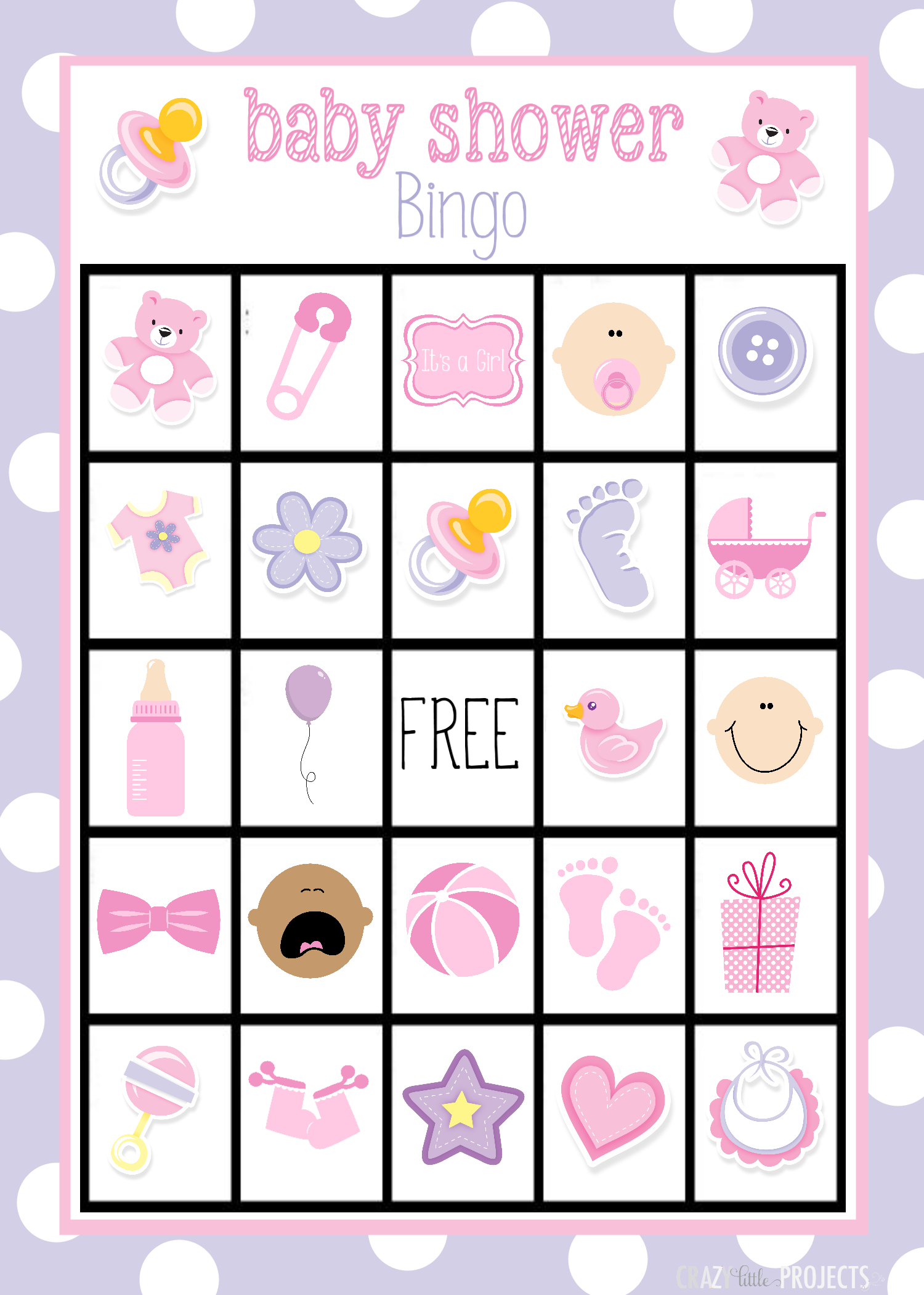 50 Free Printable Baby Bingo Cards Free Printable