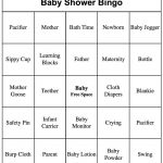 50 Individual Printable Baby Shower Bingo Cards