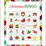 50 Printable Christmas Bingo Cards 1 Per Page Fun