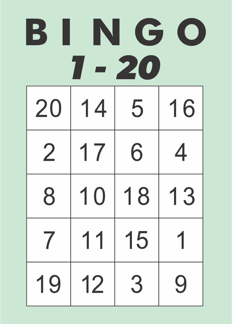 6 Best Free Printable Number Bingo Printablee