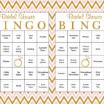 60 Bridal Bingo Cards Blank 60 Prefilled Cards Printable