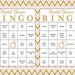 60 Bridal Bingo Cards Blank 60 Prefilled Cards Printable