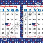 60 Happy 4th Of July Bingo Cards Printable Independence
