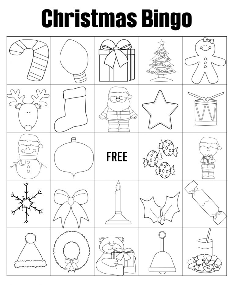 8 Best Black And White Holiday Christmas Cards Printables