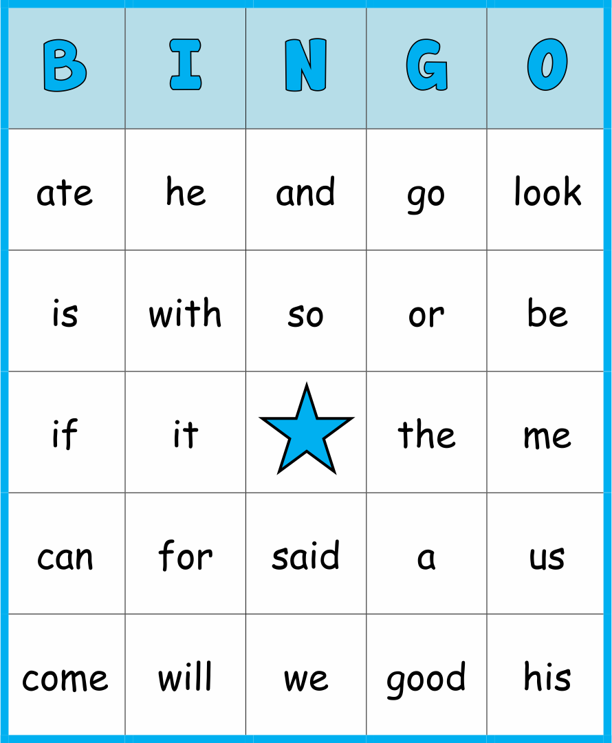 9 Best Sight Word Bingo Cards Printable Printablee