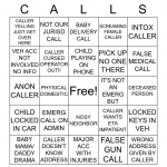 911 DISPATCH Bingo Card