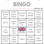 A Royal Wedding Watch Party Royal Wedding Bingo