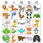 Animals Bingo Card