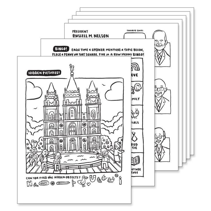 April 2019 General Conference Coloring Pages PDF 