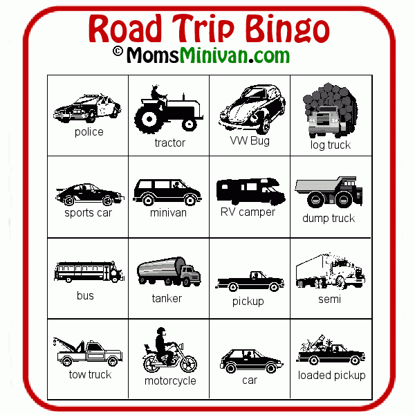 Auto Bingo Card 2 Free Printable Car Bingo Momsminivan