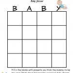 Baby Boy Shower Glamorous Baby Shower Bingo Blank Free In