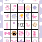 Baby Shower Bingo Cards