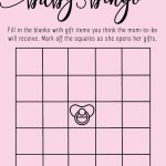 Baby Shower Bingo Printable Baby Shower Bingo Pdf Baby