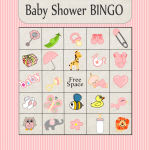 Baby Shower Picture Bingo Game