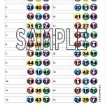 Balls Bingo Board 25 Lines 75 Balls PDF File Etsy