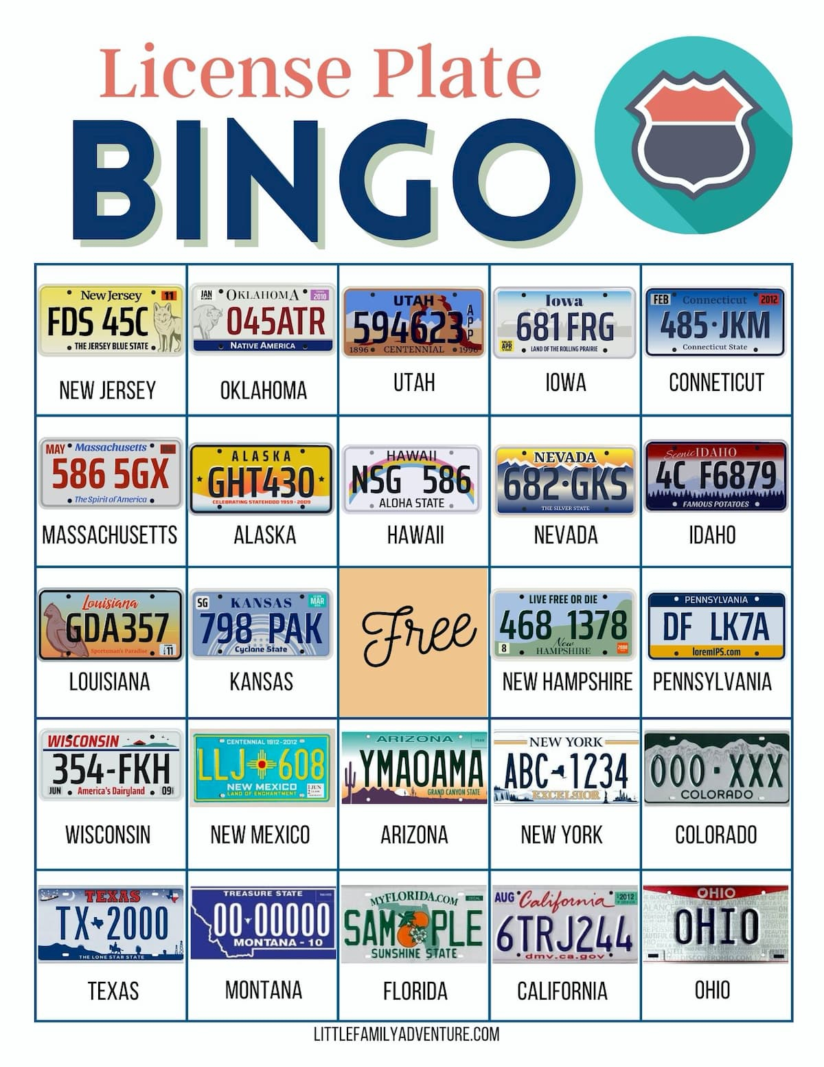 Before Your Next Road Trip Download These FREE Car Bingo 