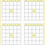 Bingo Card Template Free Of Blank Bingo Template 15 Free