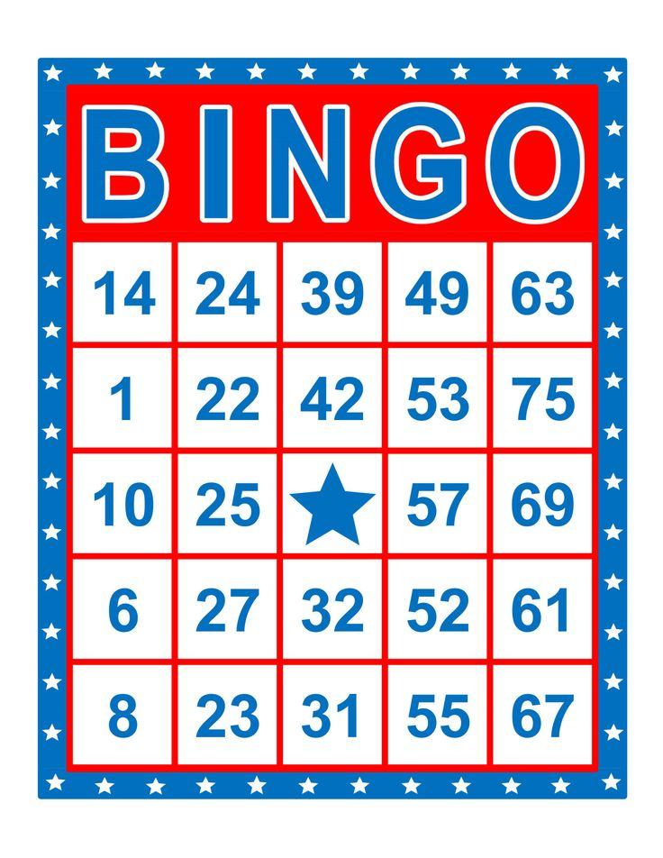 Bingo Cards 1000 Cards 1 Per Page Immediate Pdf 