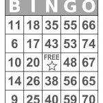 Bingo Cards 1000 Cards 1 Per Page Large Print Immediate Etsy