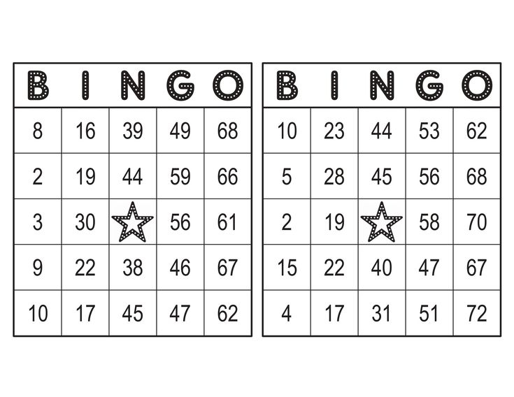 Bingo Cards 1000 Cards 2 Per Page Immediate Pdf Download 