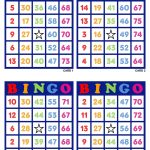 Bingo Cards 1000 Cards 4 Per Page Pdf Download Colorful Etsy