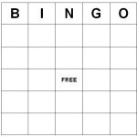 Bingo Cards Printable Freebie Bingo Card Template Bingo