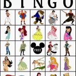 Bingo De Personajes Disney Para Imprimir Gratis con