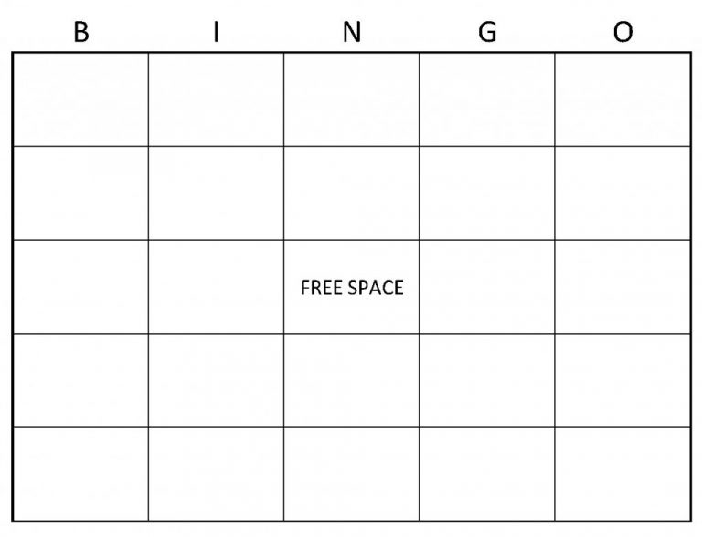 Bingo Worksheet Template Printable Worksheets And 