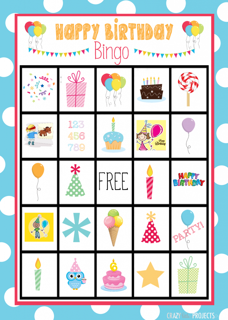 Birthday Bingo Cards Crazy Little Projects