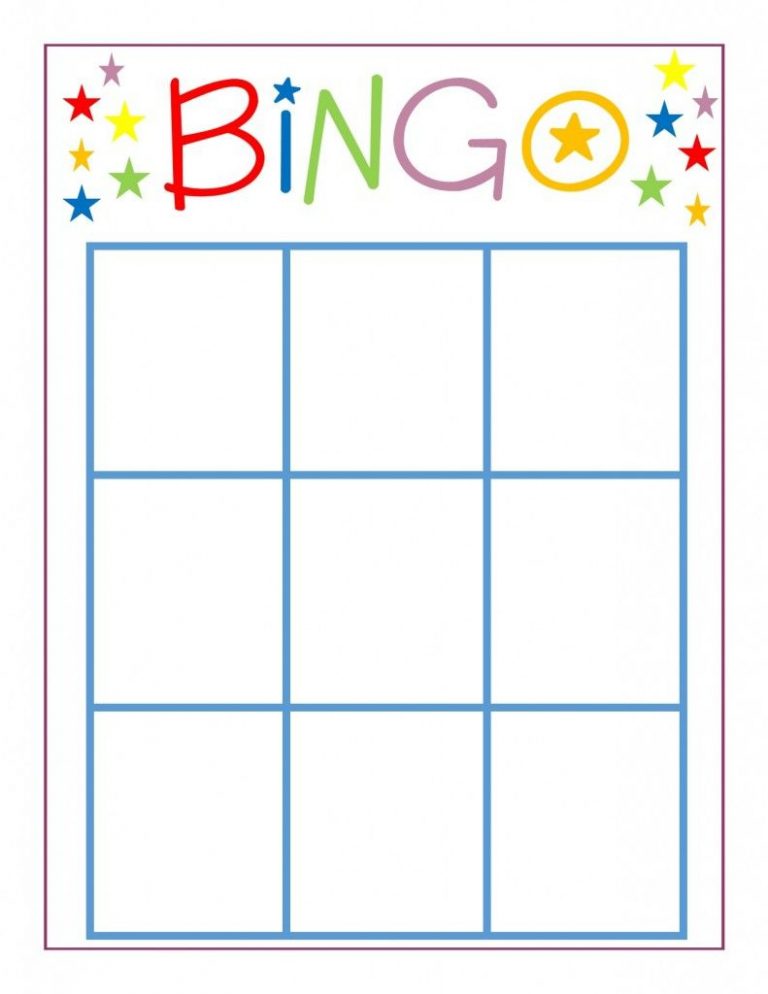 Blank Bingo Cards If You Want An Image Of A Standard