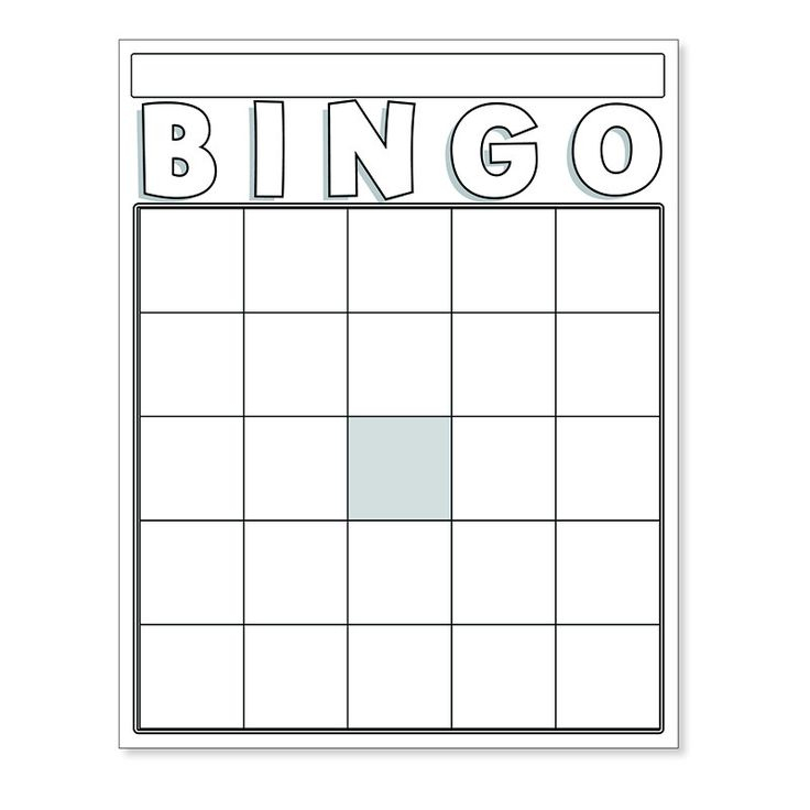 BLANK BINGO CARDS WHITE 