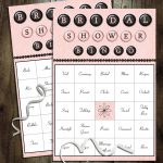 Bridal Shower Bingo Pink Print Printables Luvly