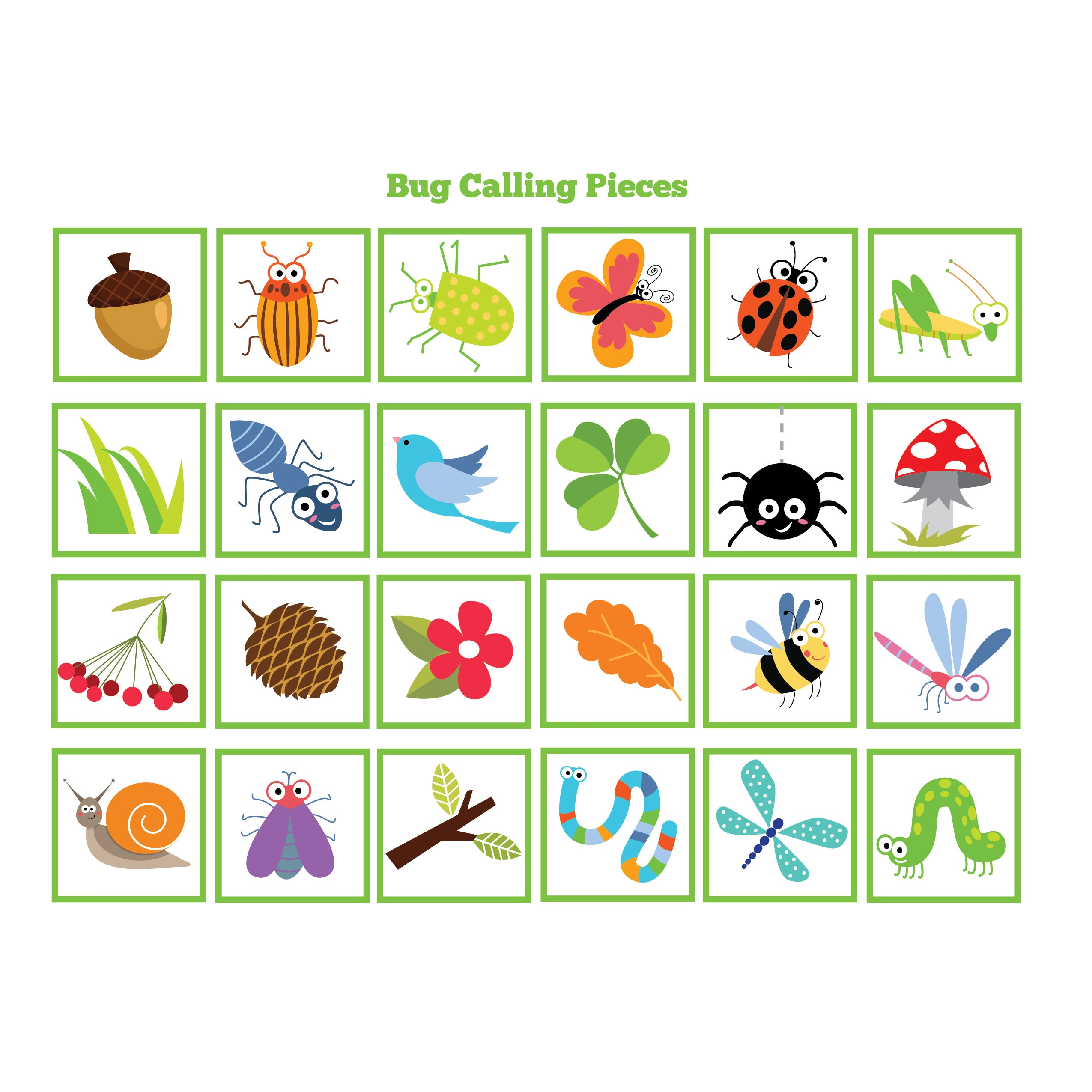 Bug BINGO Game Kid S Printable Bingo Game Bingo Game Bug BINGO Game Kid s Printable Bingo Game Bingo Game